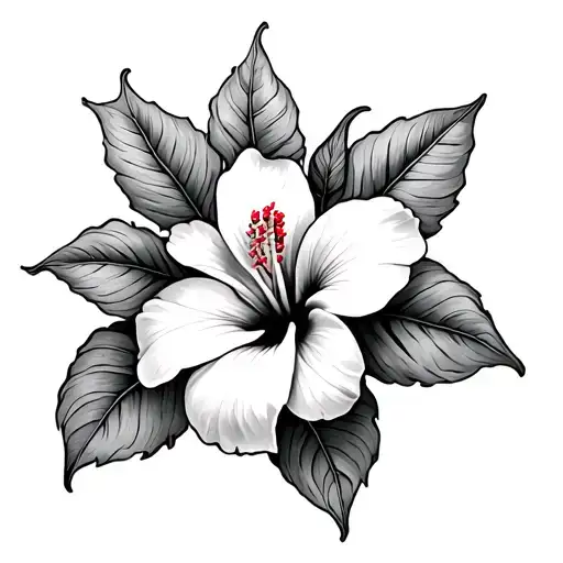 Hibiscus And Frangipani Flower