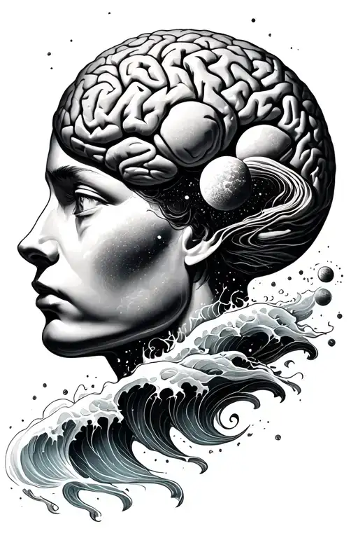 Brain And Universe Becomes A Wave