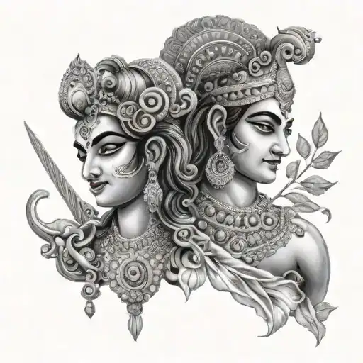 Krishna Sudarshan Chajra And Ram Bow