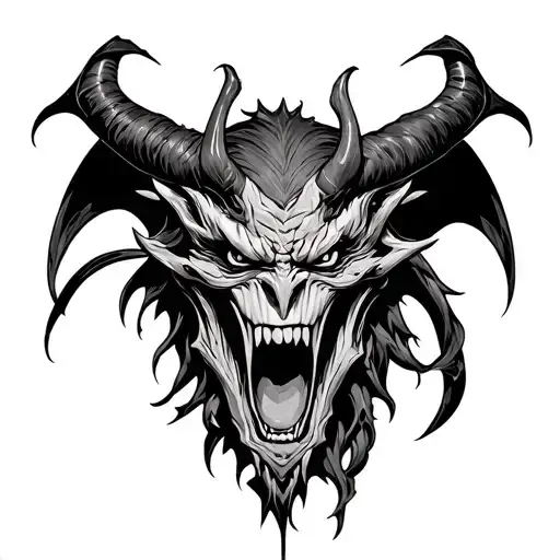 Demon Tattoo Design
