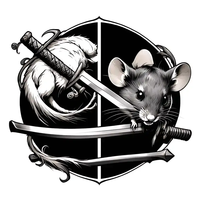 Mouse And Katana Sword