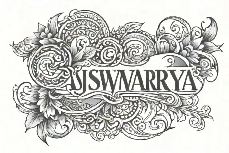Aiswarya Name Written