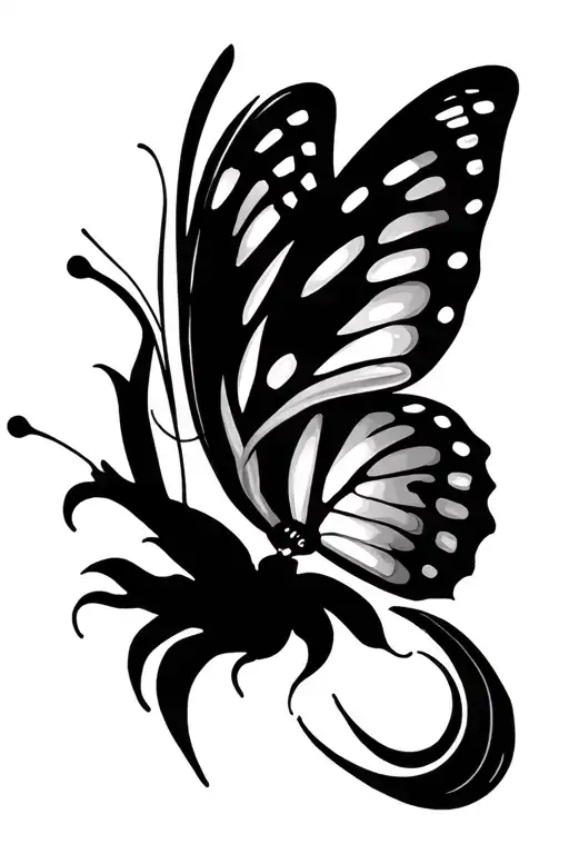 Butterfly And Lighting Rib