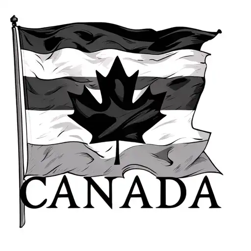 Canada Flag With Name
