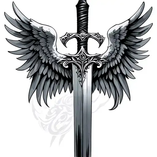 Sword With Angel Wings