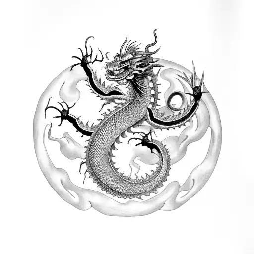 Year Of The Dragon With Scorpion