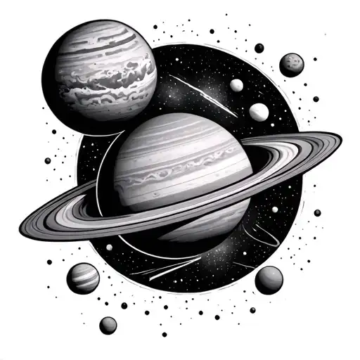 Space Surrounded By Planets