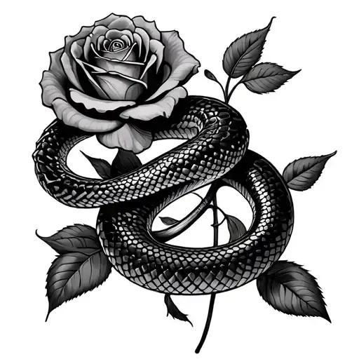 Roses And Snake