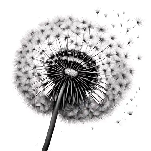 Dandelion Blowing