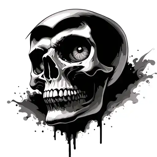 Skull With Eyes
