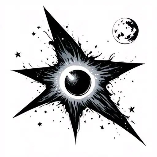 Black Hole Eating Star