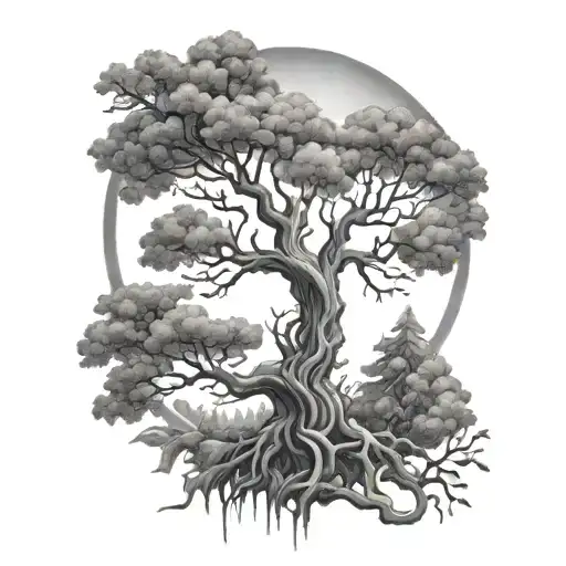 Phoniex Rising Into The Tree