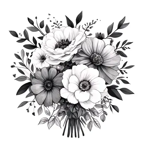 July And December Birth Flowe Bouquet