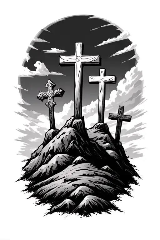 3 Crosses On A Hill