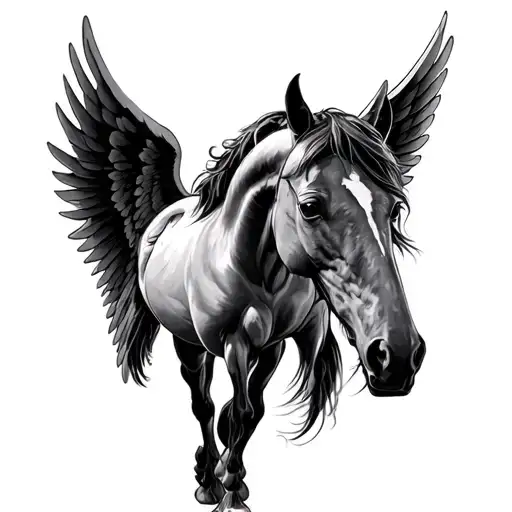 Front Of Mustang Eleanor With Angel Wings