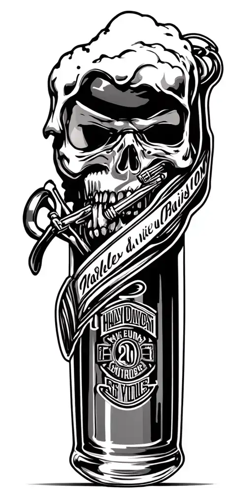 Harley Davison And Beer