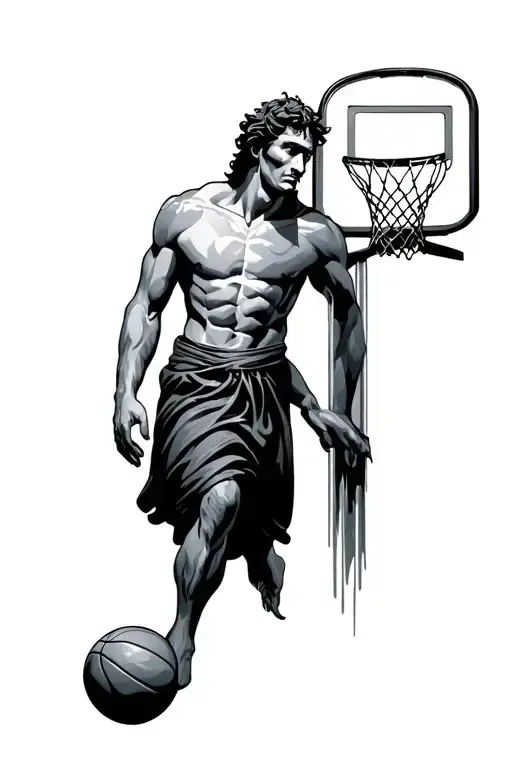 God And Basketball Hoop