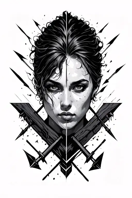 Arrow Lines Coming Out Square