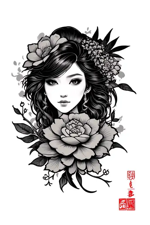 Japonais Icons Arm Tattoo Design Inspired