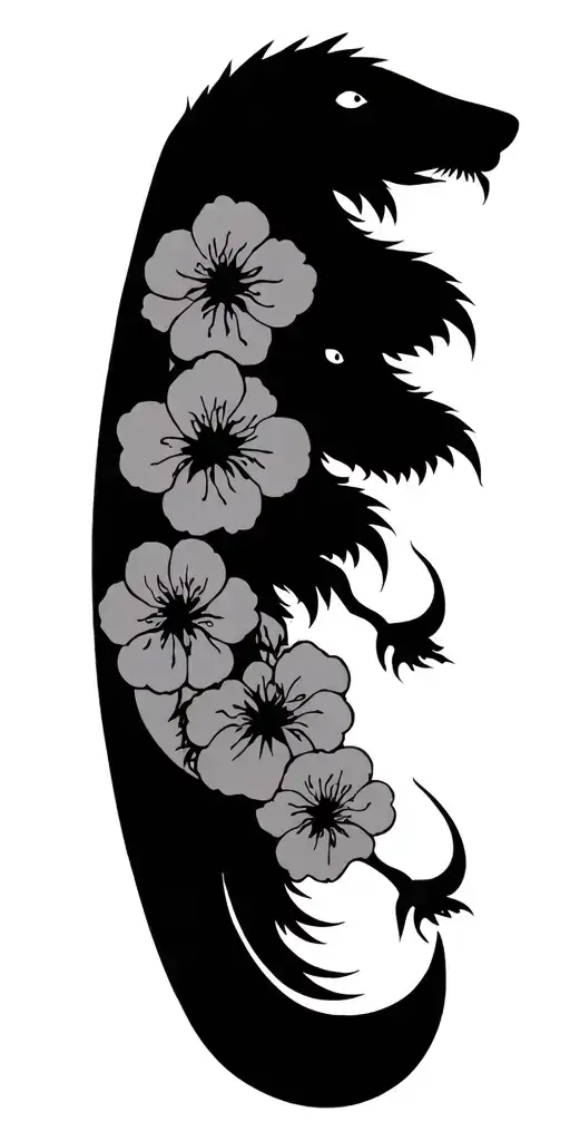 Japonese Animal Silhouettes Forming