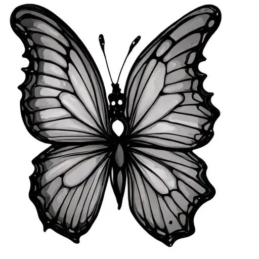 Glass Butterfly With A Hole In Its Wing