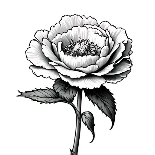 Mommaw On The Stem Of A Carnation