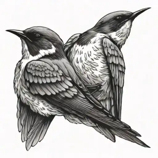 Two Swallow Bird