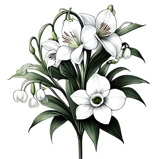 Lily Of The Valley And Paper White Narcissist