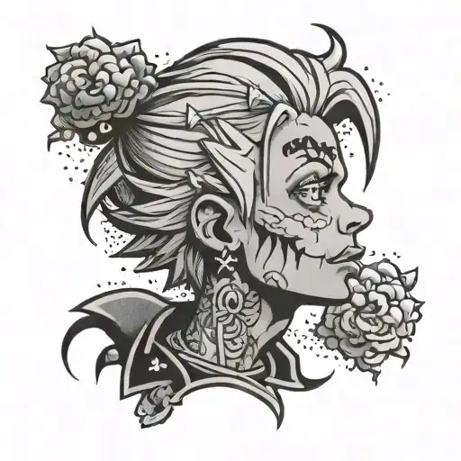 Lil Peep Lisa Simpson With Lil Peep Logo