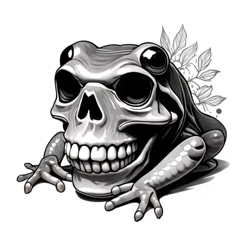 Skull And Frog