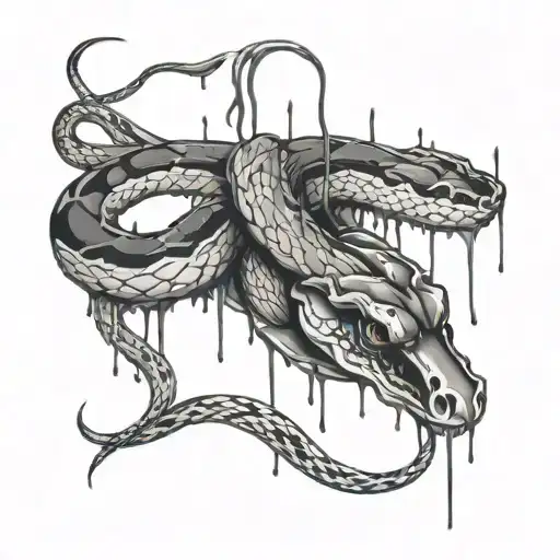 Snakes And Blood Dripping