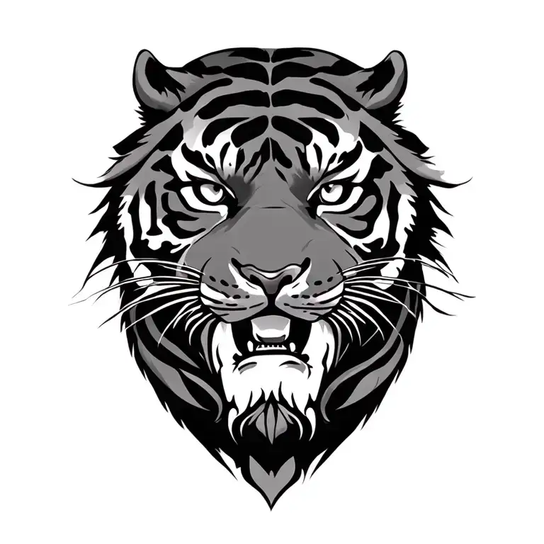 Chinese Character Tiger Symbol