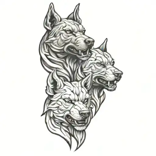 Bident And Cerberus 3 Heads