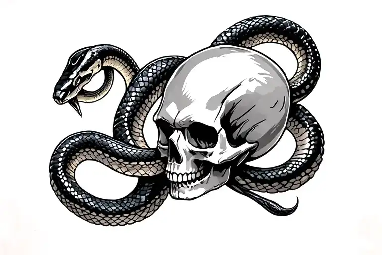 Skull And Snakes