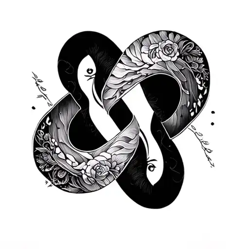 Nisa & Adian In Infinity Sign Intertwined