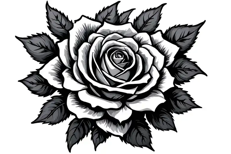 2004 Roman Numbers With A Rose Intertwined