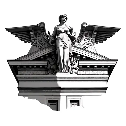 Three-story Art Deco Statue Of The Goddess Ceres Top Of The Chicago Board Of Trade Building