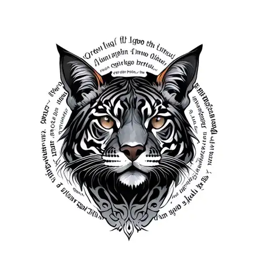 A Animal Surrounded With Words