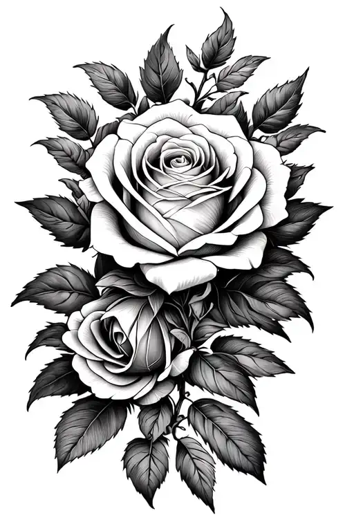 Blackwork Rose