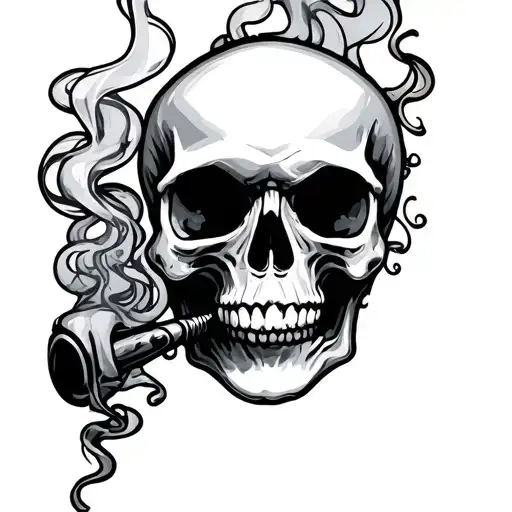 Smoking Skull