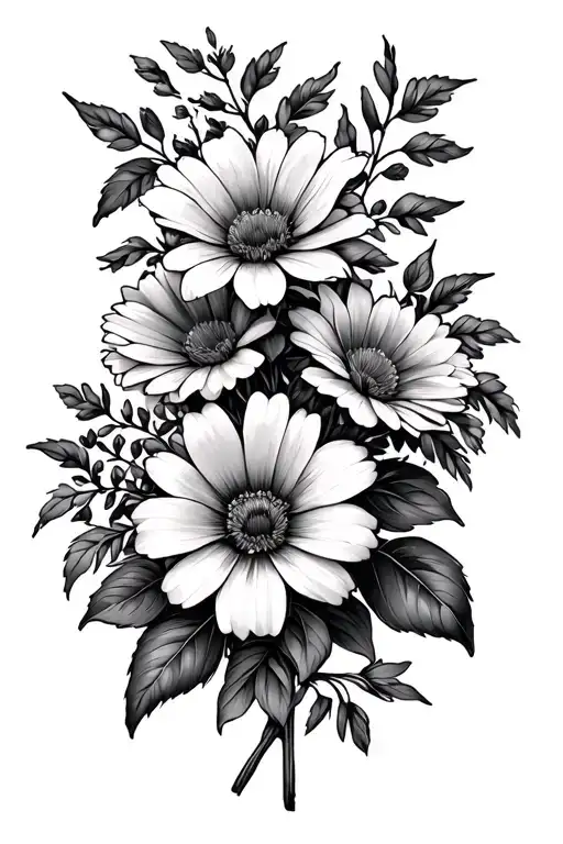 Faith August Birth Flower Bouquet