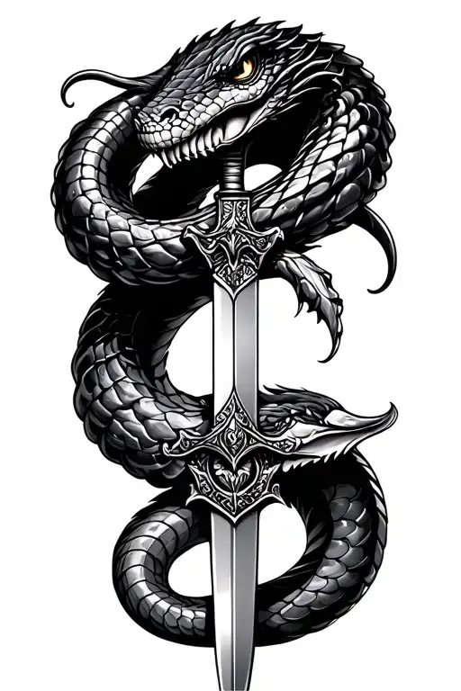 Cobra And Sword Piercing