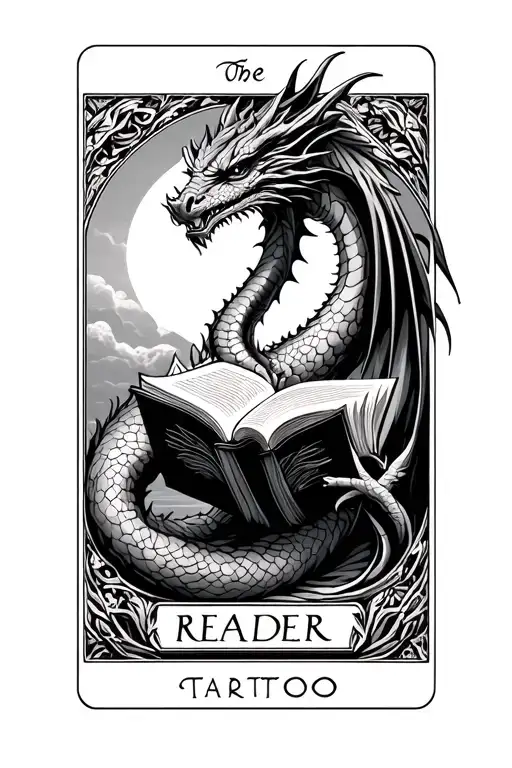 Dragon And The Reader Tarot Card
