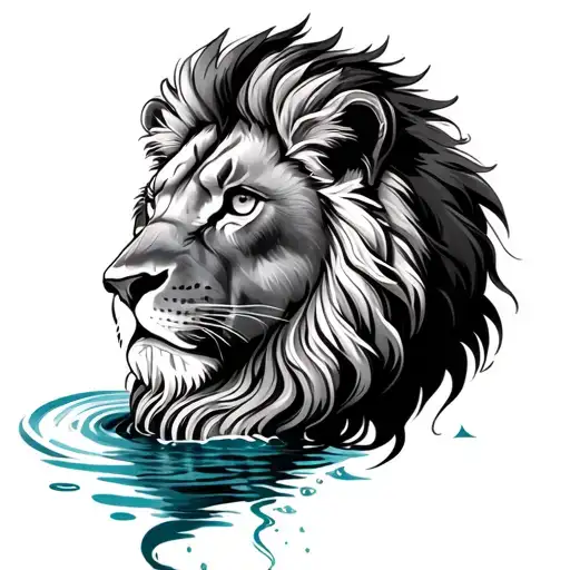 Water Theme Lion