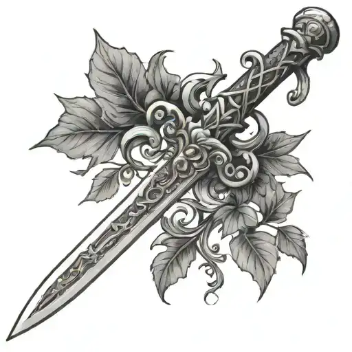 Sword With Ivy Vines