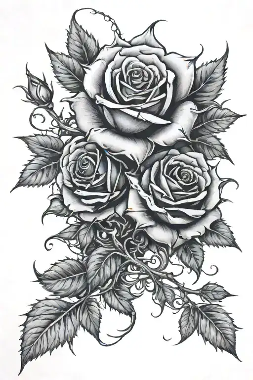 Thorns And Roses Intertwined