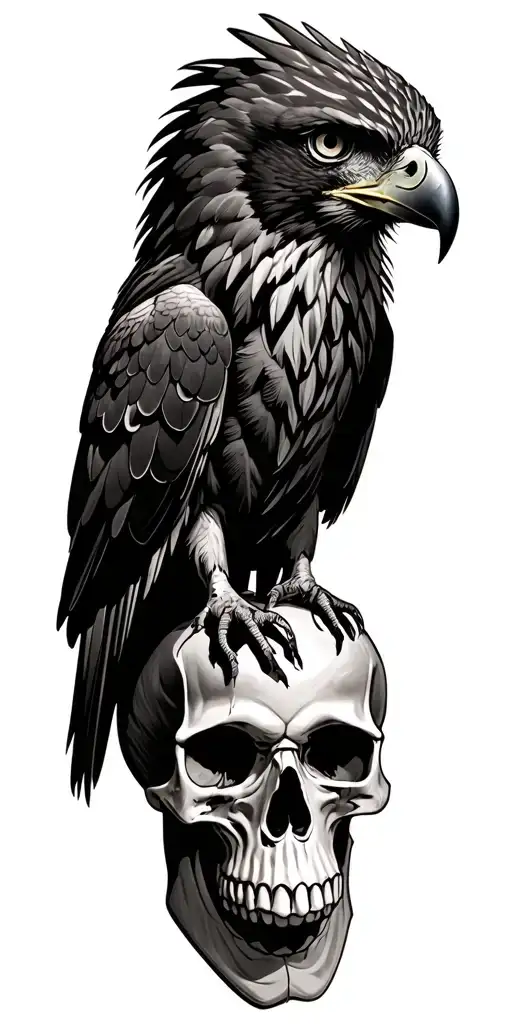 Hawk And Skull