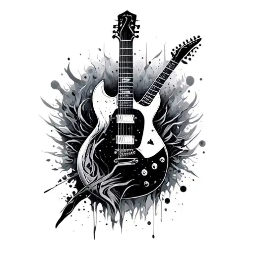 Guiter Merged With Letter G