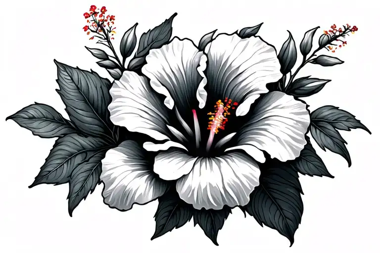 Hibiscus Flower Garden