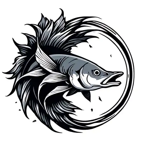 Pisces Round Logo Incorporated